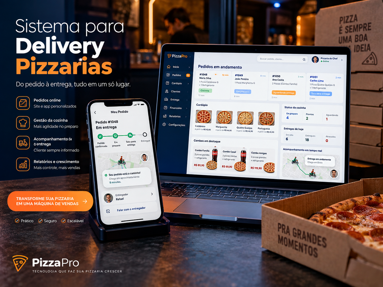 Delivery para Pizzarias